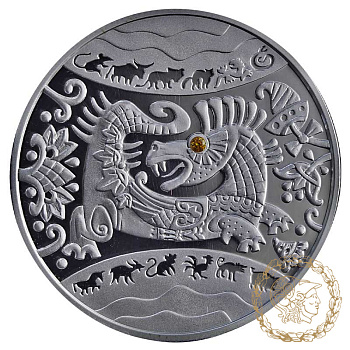 Срібна монета 5 гривень 2012 рік, Україна. Рік Дракона
