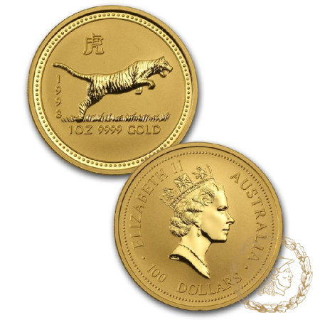 Набір з 12 золотих монет 1996-2007 роки, Австралія. Lunar (Серія I)