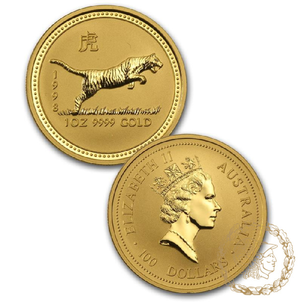 Набір з 12 золотих монет 1996-2007 роки, Австралія. Lunar (Серія I)