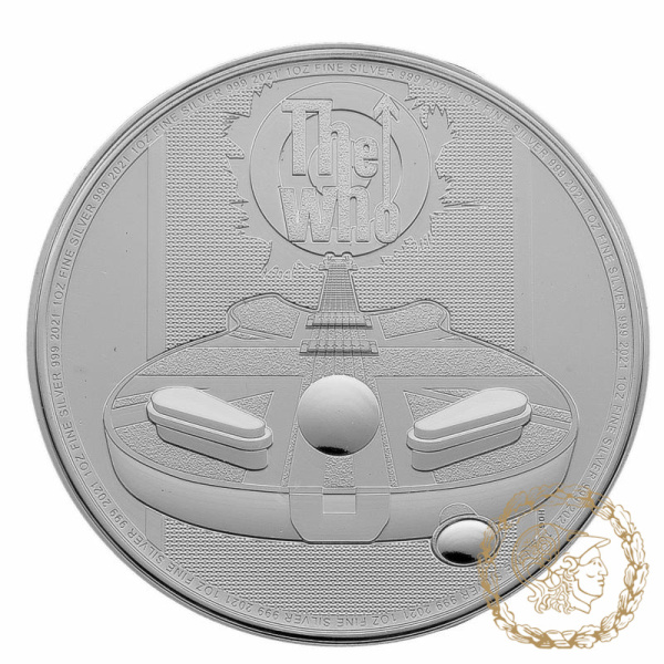 Срібна монета 2 фунти 2021 Великобританія 999 1 Oz The Who