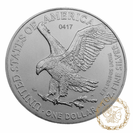 Набір двох монет 1 долар 2021 США 999 1 Oz Американський срібний орел