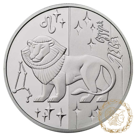 Срібна монета 5 гривень 2008 рік, Україна. Лев
