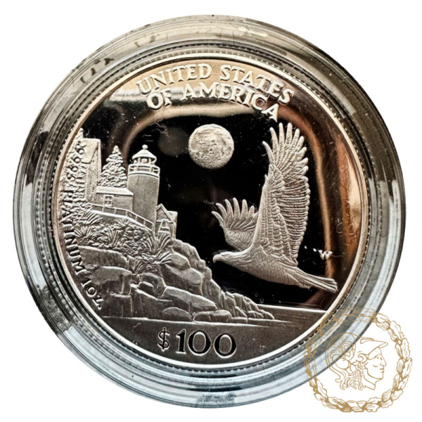 Монета платина 100 доларів 1998 рік, США. Американский Платиновый орел