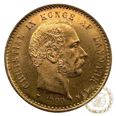 Золота монета 10 крон 1900 рік, Данія. Крістіан IХ