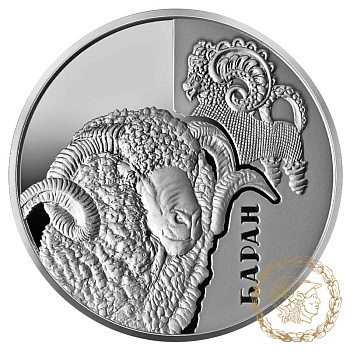 Срібна монета 5 гривень 2019 рік, Україна. Баран