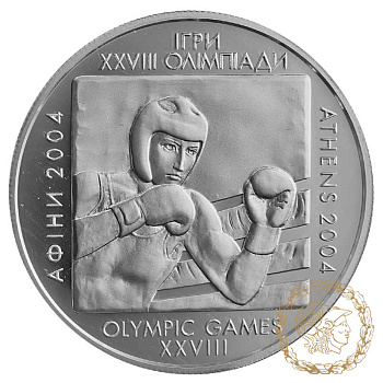 Срібна монета 10 гривень 2003 рік, Україна. Бокс