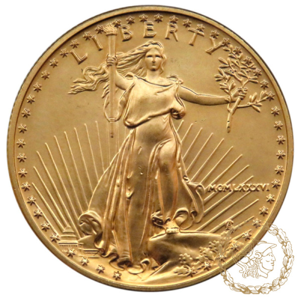 Золота монета 25 доларів 1986 рік, США. Американський Орел.