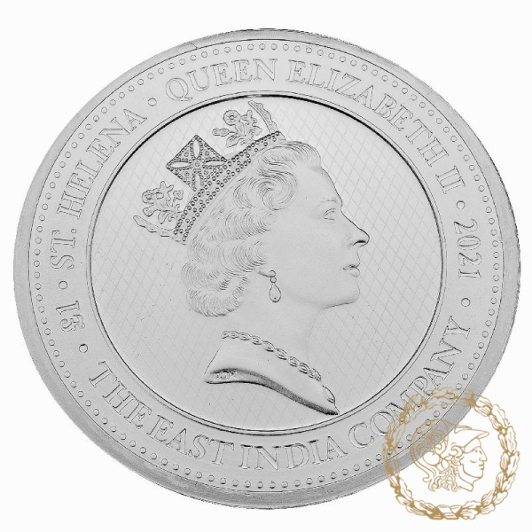 Срібна монета 1 фунт 2021 Великобританія 999 1 Oz Янгол Наполеона