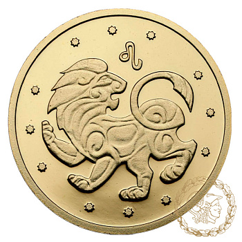 Золота монета 2 гривні 2008 рік, Україна. Лев