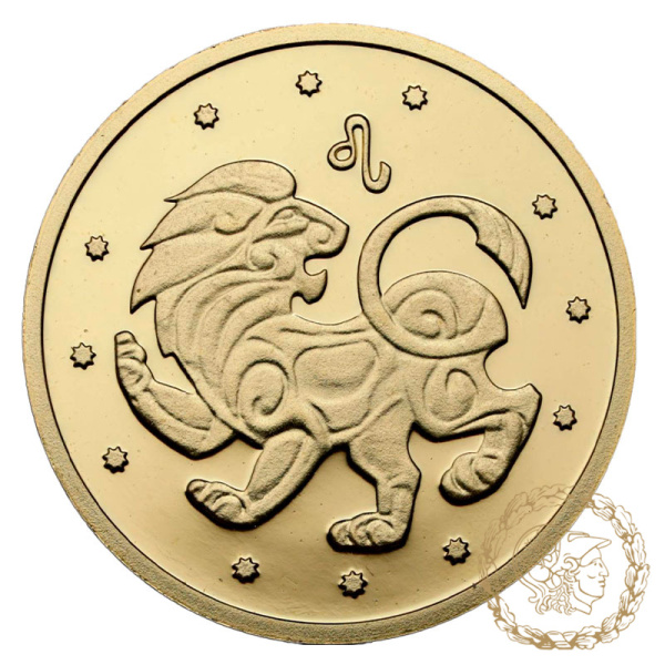 Золота монета 2 гривні 2008 рік, Україна. Лев