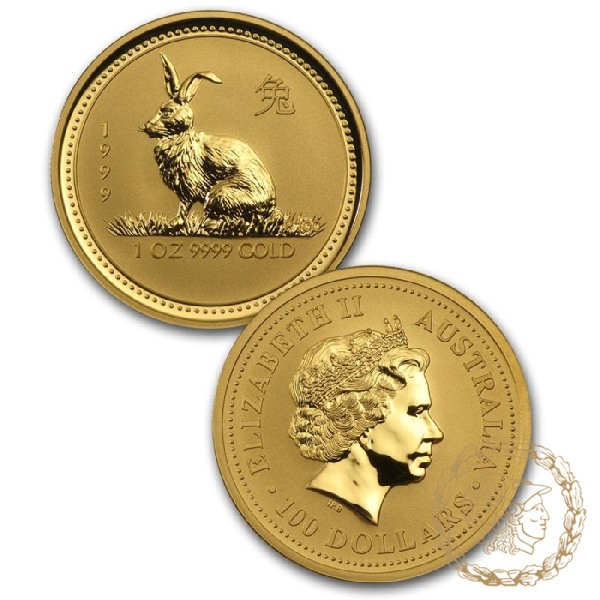 Набір з 12 золотих монет 1996-2007 роки, Австралія. Lunar (Серія I)