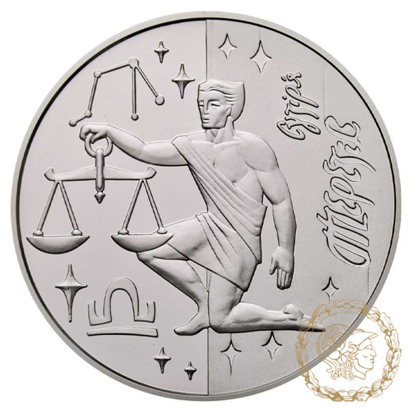 Срібна монета 5 гривень 2008 рік, Україна. Терези