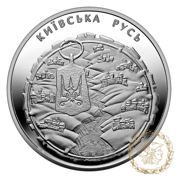 Монета нейзильбер 5 гривень 2016 рік, Україна. Київська Русь