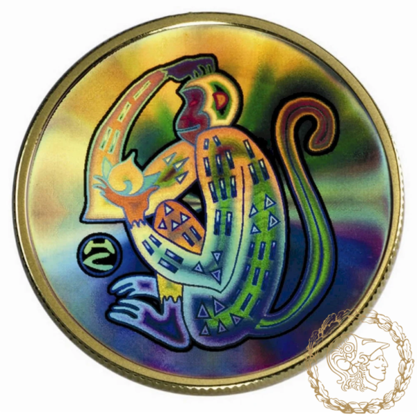 Золота монета 150 доларів 2004 рік, Канада. Рік мавпи