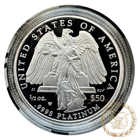 Монета платина 50 доларів 2008  рік, США. Американский Платиновый орел