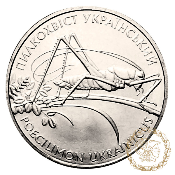 Монета нейзильбер 2 гривні 2006 рік, Україна. Пилкохвіст український