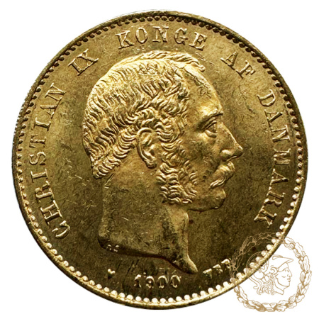 Золота монета 20 крон 1900 рік, Данія. Крістіан IХ