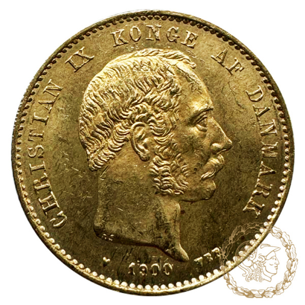Золота монета 20 крон 1900 рік, Данія. Крістіан IХ