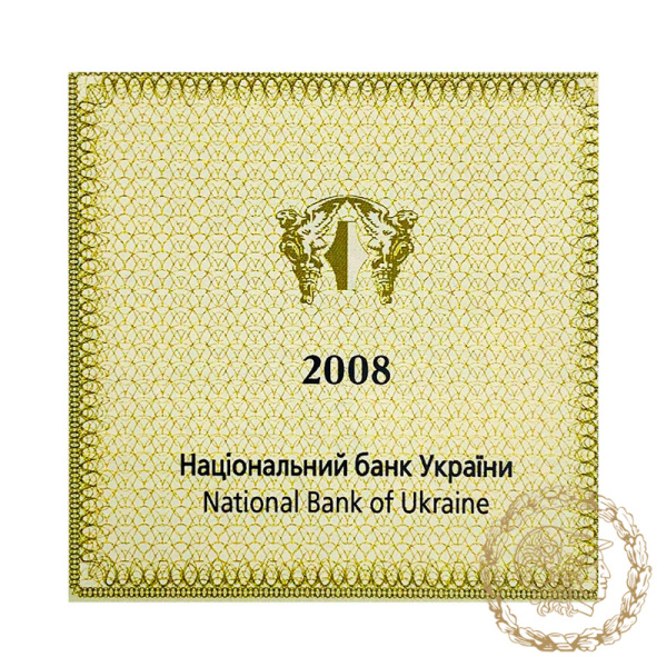 Золота монета 2 гривні 2008 рік, Україна. Діва