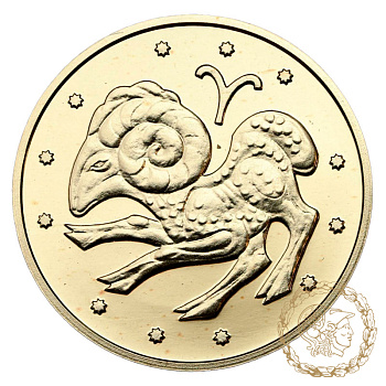 Золота монета 2 гривні 2006 рік, Україна. Овен