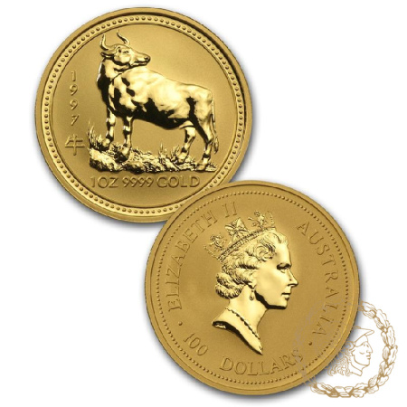 Набір з 12 золотих монет 1996-2007 роки, Австралія. Lunar (Серія I)