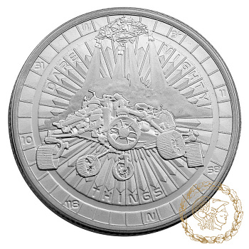 Срібна монета 1 долар 2021 Ніуе 999 1 Oz Марсохід Perseverance