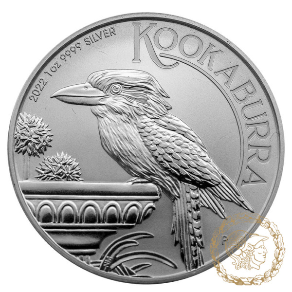 Срібна монета 1 долар 2022 Австралія 999 1 Oz Кукабара