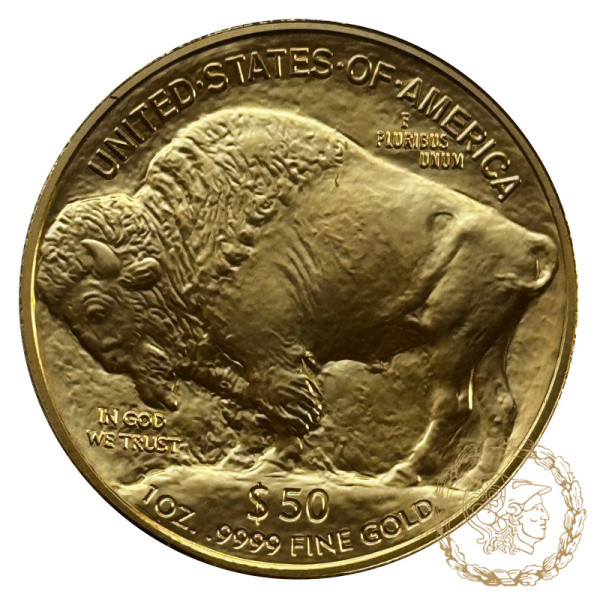 Золота монета 50 доларів 2024 рік, США. Американський бізон