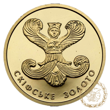 Золота монета 2 гривні 2008 рік, Україна. Скіфське золото (богиня Апі)