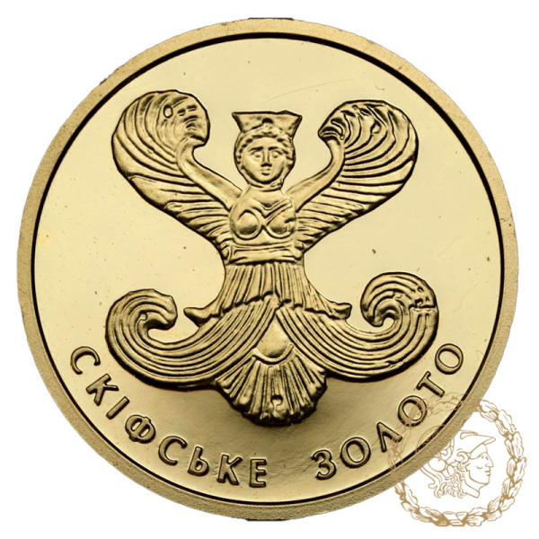 Золота монета 2 гривні 2008 рік, Україна. Скіфське золото (богиня Апі)