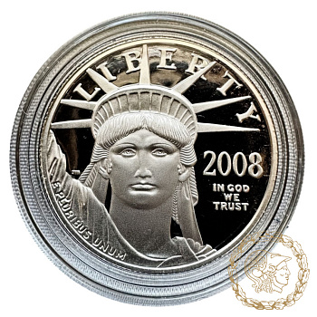 Монета платина 50 доларів 2008  рік, США. Американский Платиновый орел