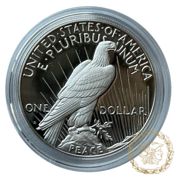 Срібна монета 1 долар 2024 рік, США. Peace Silver Dollar 2024