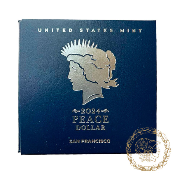 Срібна монета 1 долар 2024 рік, США. Peace Silver Dollar 2024