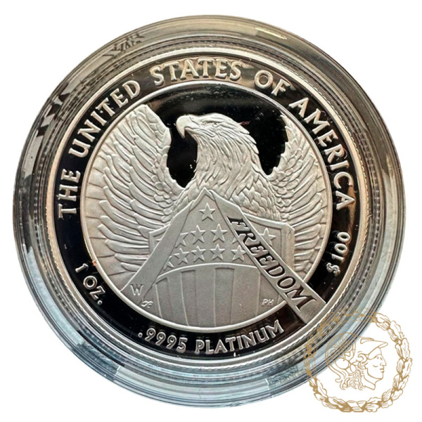 Монета платина 100 доларів 2007 рік, США. Американский Платиновый орел