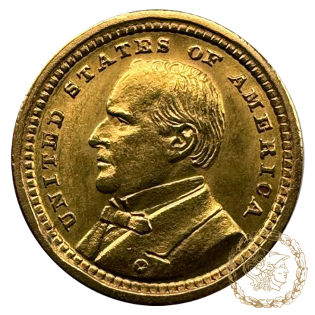 Золота монета 1 долар 1903 рік, США. 100-річчя - придбання Луїзіани. Вільям Мак-Кінлі