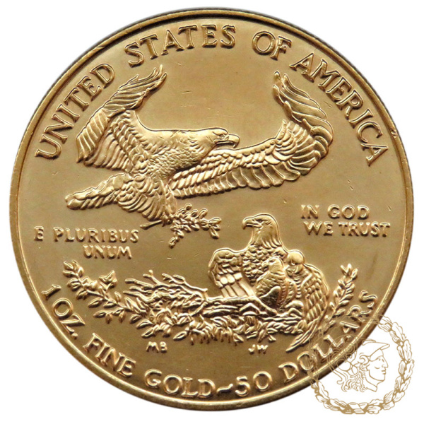 Золота монета 50 доларів 1996 рік, США. Американський Орел.