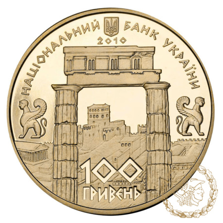 Золота монета 100 гривень 2010 рік, Україна. Боспорське царство