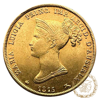 Золота монета 40 лір 1815 рік, Італія. Марія-Луїза 