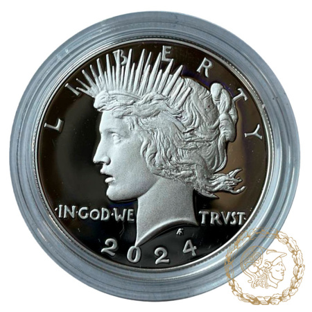 Срібна монета 1 долар 2024 рік, США. Peace Silver Dollar 2024