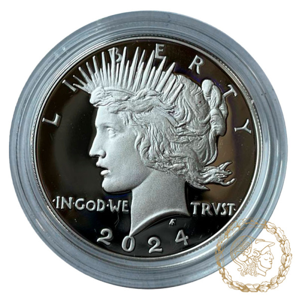 Срібна монета 1 долар 2024 рік, США. Peace Silver Dollar 2024