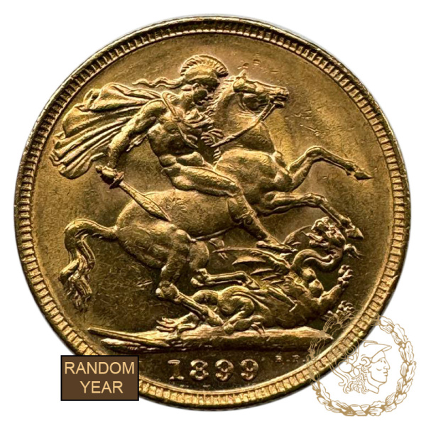 Золота монета 1 фунт Соверен,  Великобританія. Королева Вікторія