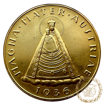Золота монета 100 шилінгів 1936 рік, Австрія. 