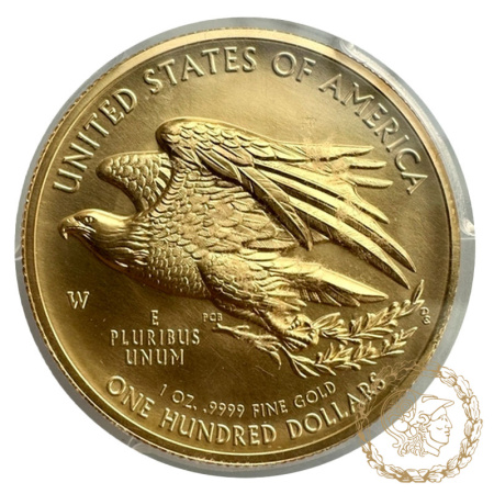 Золота монета 100 доларів 2015 рік, США. Свобода в слабі MS  69