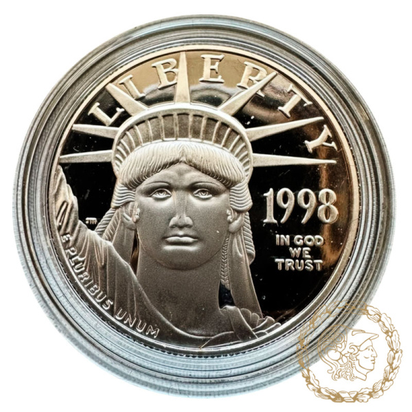 Монета платина 100 доларів 1998 рік, США. Американский Платиновый орел