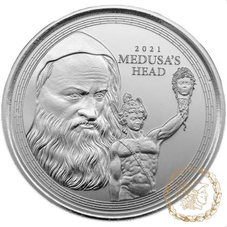 Срібна монета 1 фунт 2021 Гібралтар, Медуза.