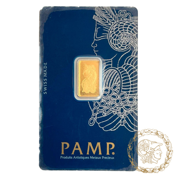 Золотий злиток 2,5 грам PAMP