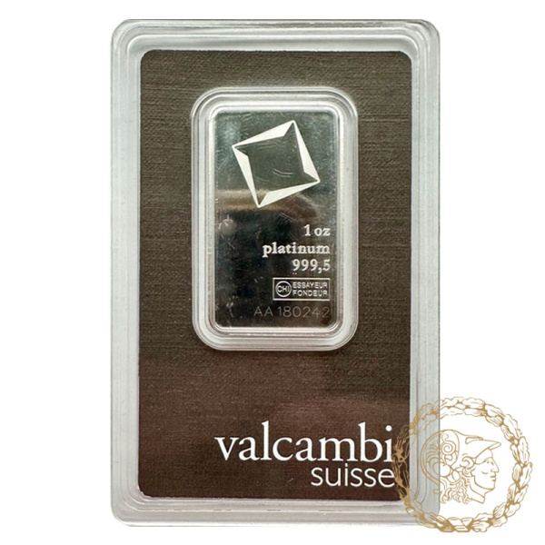 Платиновий злиток 1 oz VALCAMBI suisse