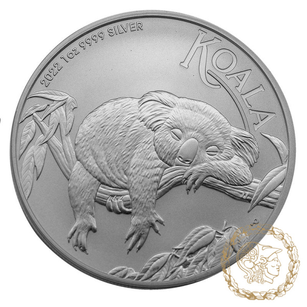 Срібна монета 1 долар 2022 Австралія 999 1 Oz Коала