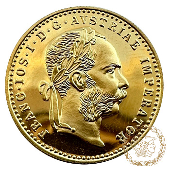 Золота монета 1 дукат 1915 рік, Австрія. 