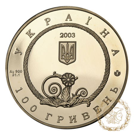 Золота монета 100 гривень 2003 рік, Україна. Пектораль